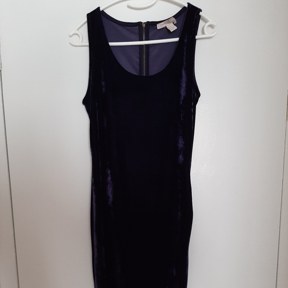 Forever 21 Crushed Velvet Small in Midnight Purple